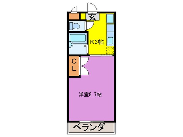 サニーピア柳瀬の物件間取画像